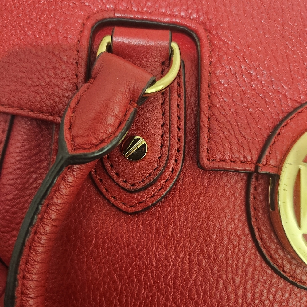 Ravishing Red Authentic Michael Kors purse - Picture 11 of 12